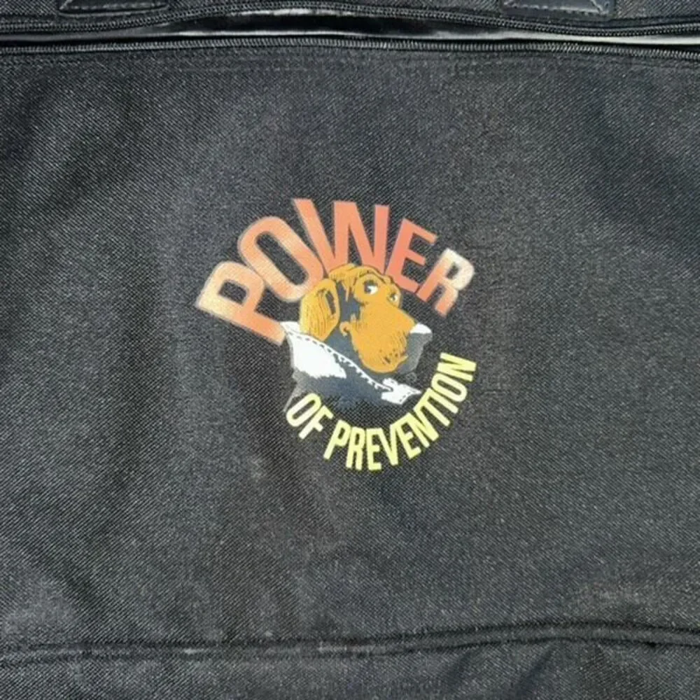 Leed’s Nylon Tote Bag – Vintage McGruff the Crime Dog “Power of Prevention” Prin